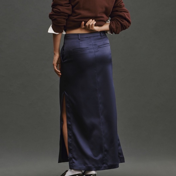 Anthropologie Sateen Trouser Skirt - Picture 2 of 5